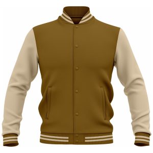 LJ-114 Brown Personalized Varsity Letter Jacket