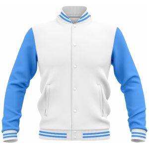 LJ-115 White Personalized Varsity Letter Jacket