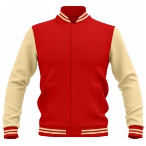 LJ-119 Red Personalized Varsity Letter Jacket