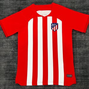 100% Polyester Football Team Jersey Tear Resistant Fan Striped Soccer Jersey